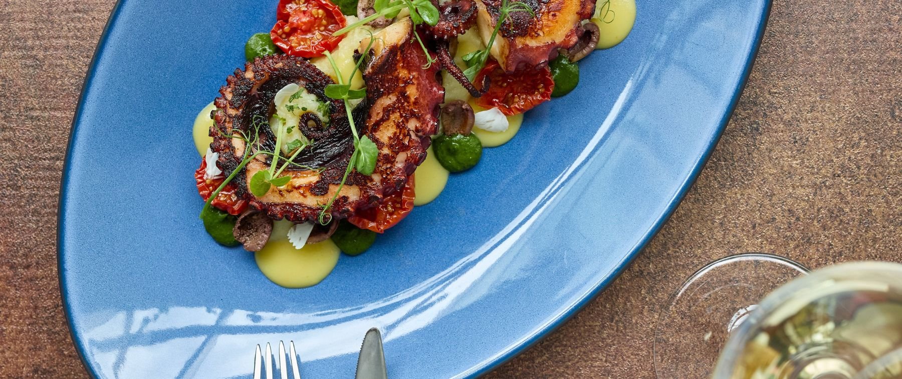 Fruit and vegetables on plate